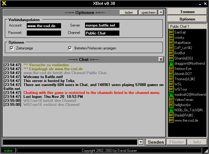 Screenshot für XBot